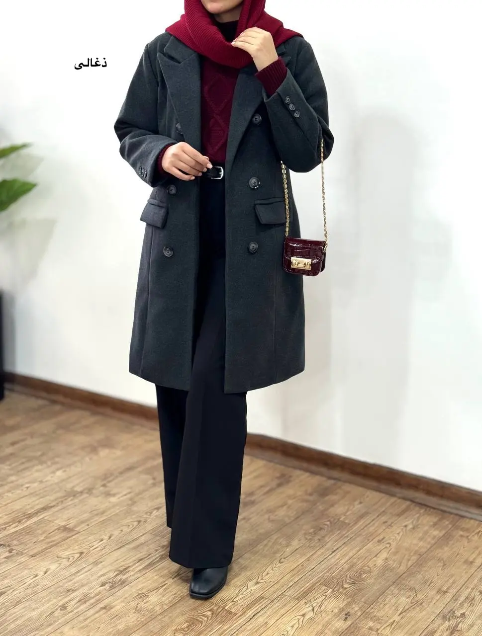 پالتو فوتر آستردار بلند راحیل 1